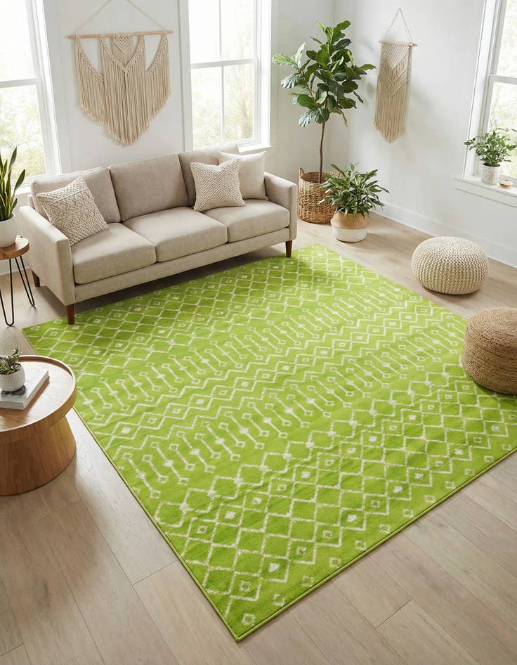 Detail image of 7' 10 x 7' 10 Kasbah Trellis Square Rug