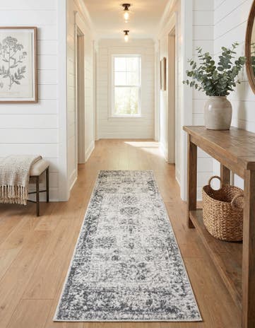Gray Monte Carlo Runner Rug