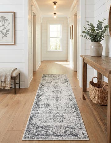 Gray Monte Carlo Runner Rug