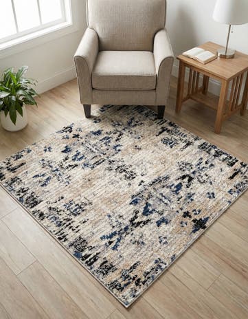 Ivory Tucson Square Rug