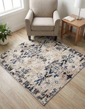 Ivory Tucson Square Rug