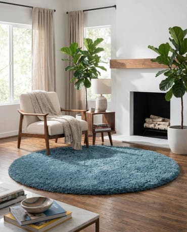  6' 7 x 6' 7 Infinity Shag Round Rug