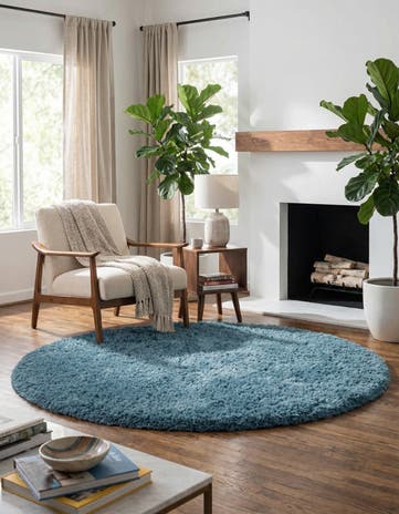 6' 7 x 6' 7 Infinity Shag Round Rug