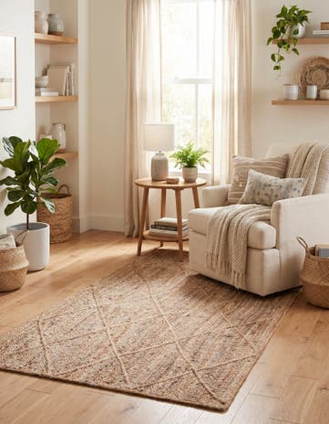 3' 3 x 5' 1 Handmade Braided Jute Rug