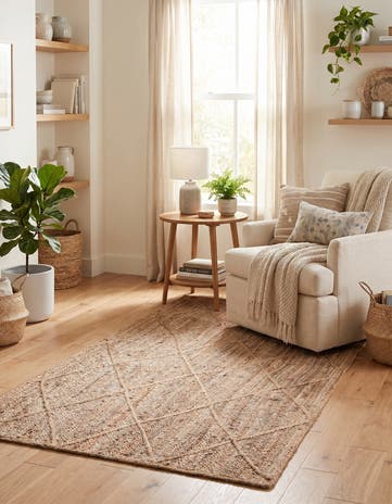 3' 3 x 5' 1 Handmade Braided Jute Rug