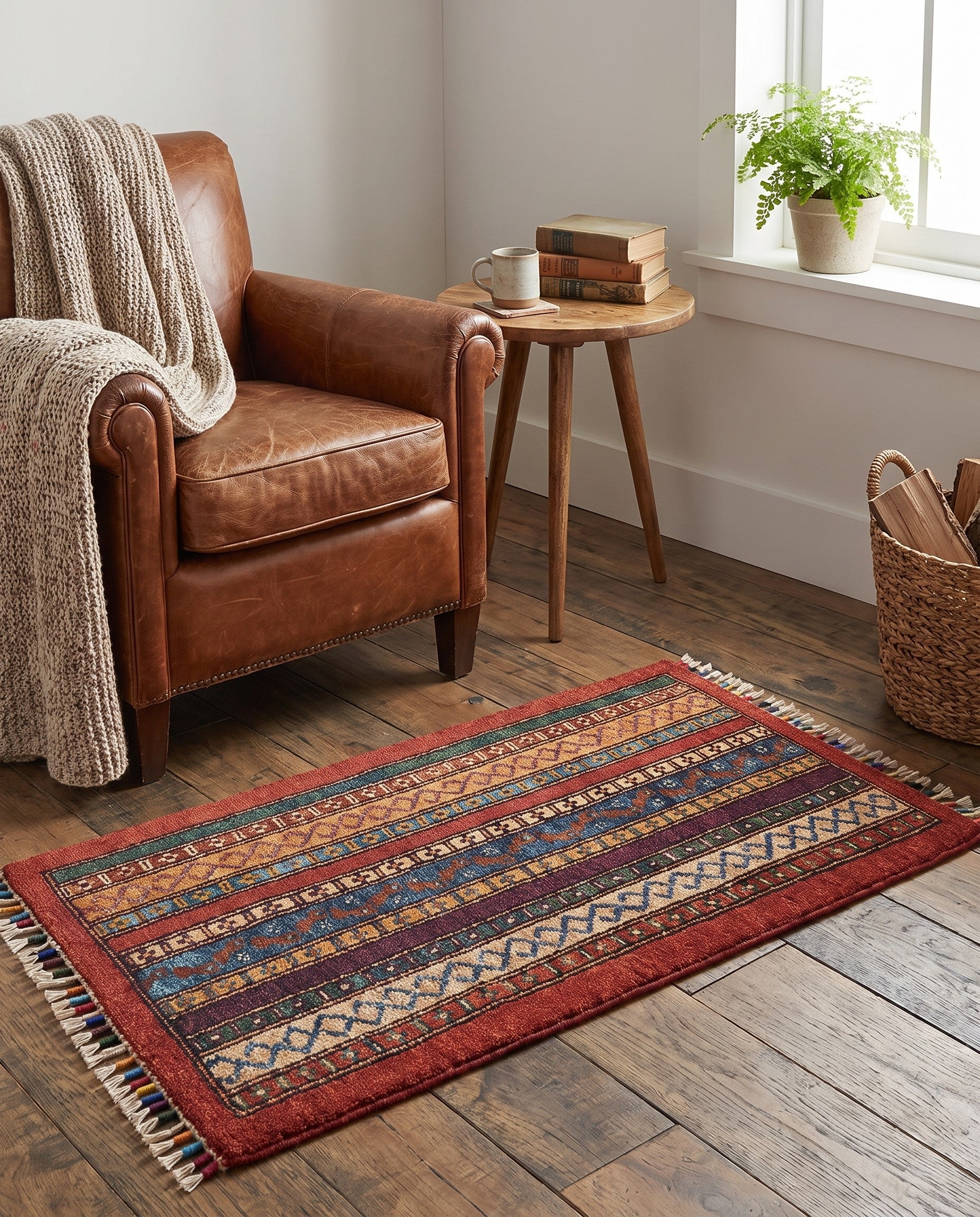 1' 9 x 3' 3 Hand Knotted Ariana Ziegler Rug