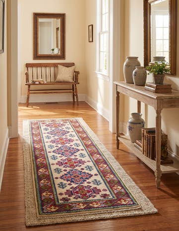 2' x 6' 2 Hand Knotted Kazak Runner Rug