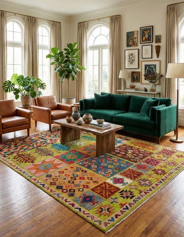 8' 5 x 10' Hand Knotted Balouch Wool Rug