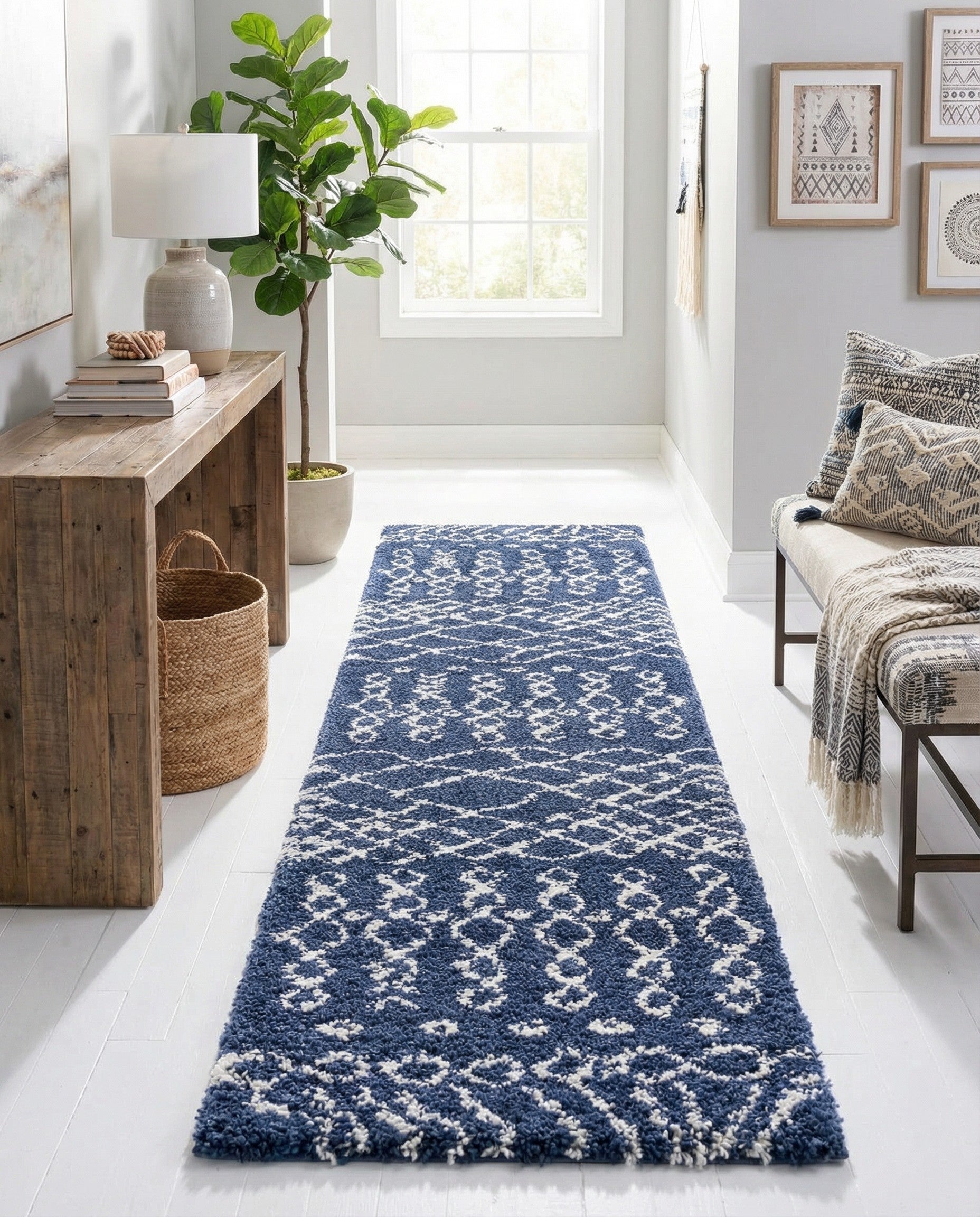 2' 7 x 10' Marrakesh Shag Runner Rug