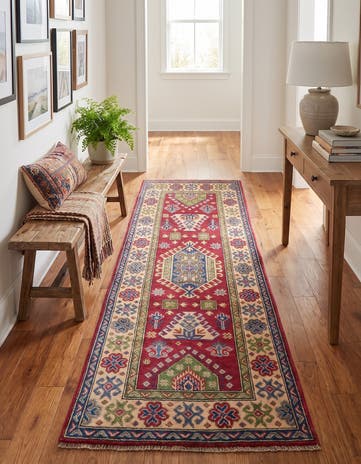2' 7 x 6' 8 Hand Knotted Kazak Runner Rug