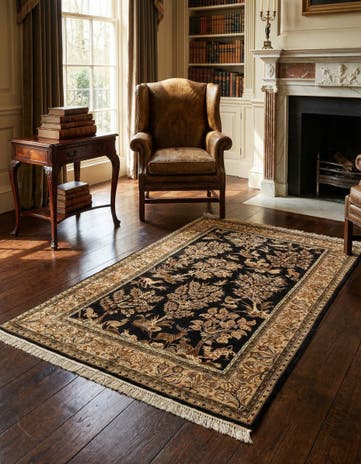 3' 5 x 5' 9 Ghom Silk Rug