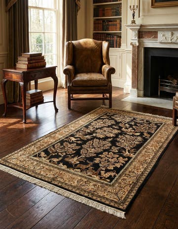 3' 5 x 5' 9 Ghom Silk Rug