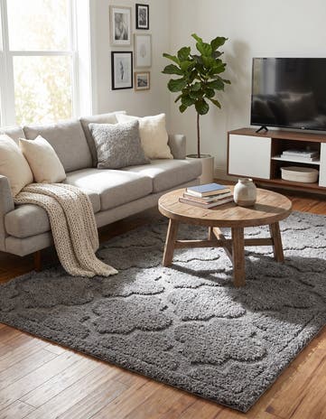 5' x 8' Lattice Shag Rug