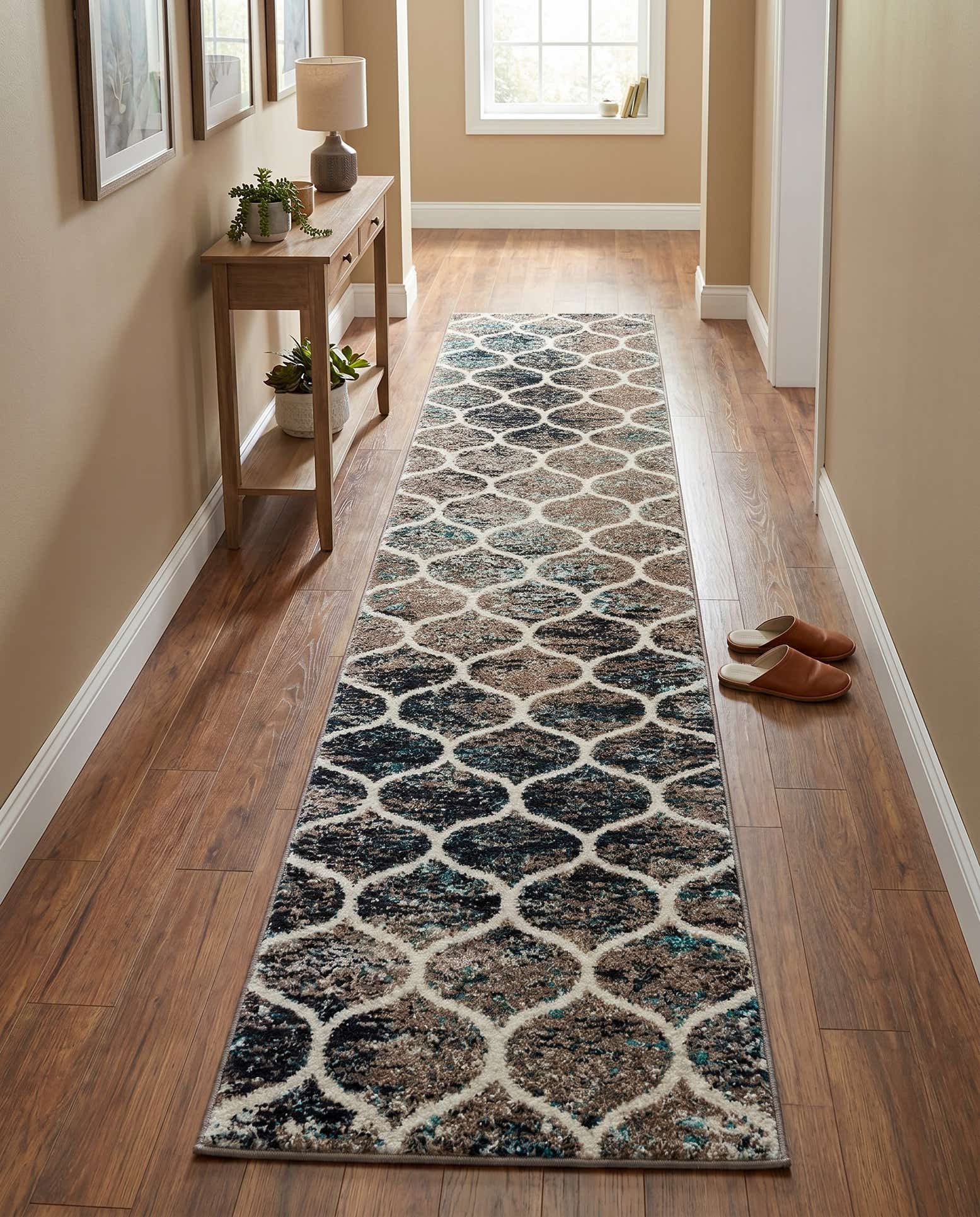 2' x 10' Lattice Frieze Runner Rug