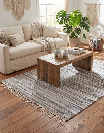 Gray Chindi Cotton Rug