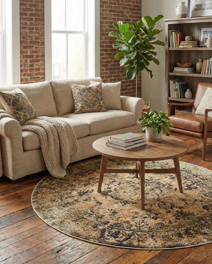 4' 5 x 4' 5 Charlestown Round Rug