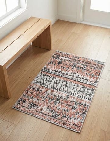 Salmon Leipzig Rug