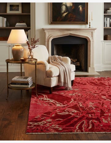 4' x 5' 11 Hand Knotted Ziegler Rug