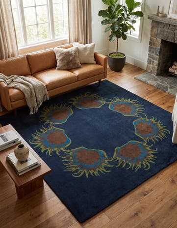 7' 5 x 7' 6 Luna Wool Square Rug