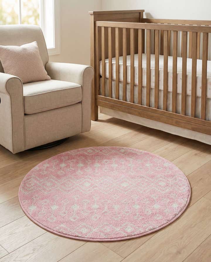 3' x 3' Moroccan Trellis Round Rug