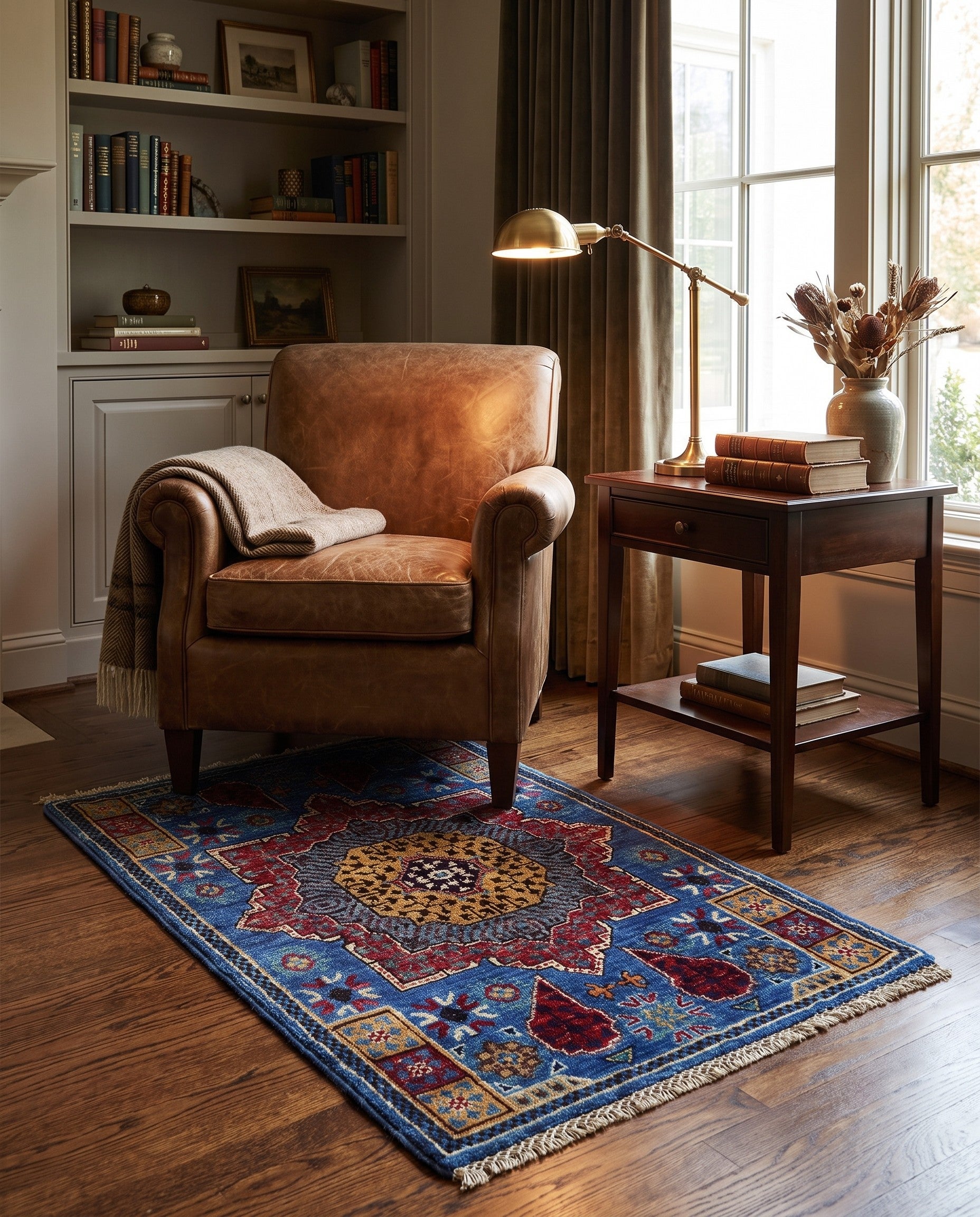 2' x 3' 2 Hand Knotted Mamluk Ziegler Rug