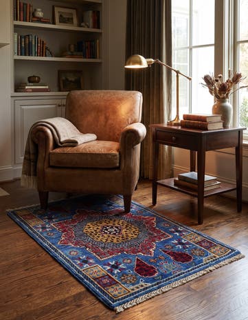 2' x 3' 2 Hand Knotted Mamluk Ziegler Rug
