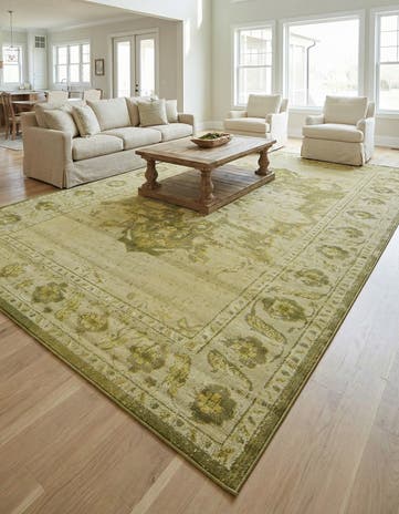 Beige Washable Palazzo Rug