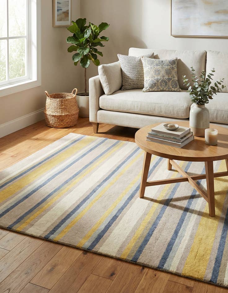 Detail image of 4' x 5' 6 Luna Wool Rug