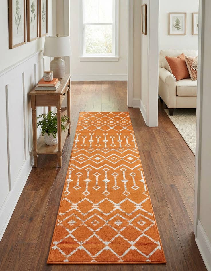 Detail image of 2' x 6' 7 Kasbah Trellis Runner Rug