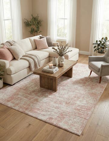 Carnation Pink Aurora Rug