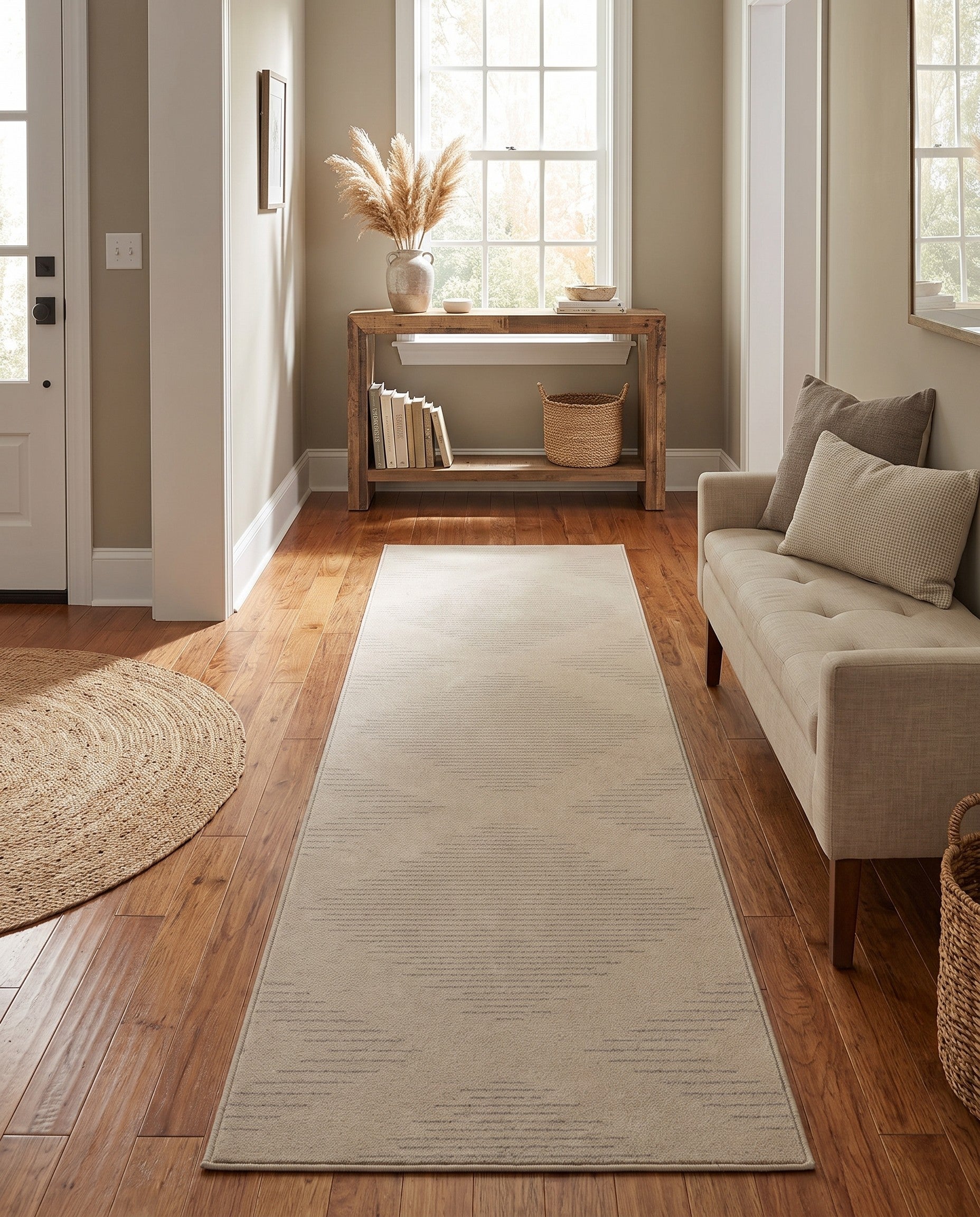 Ivory Contour Runner Rug