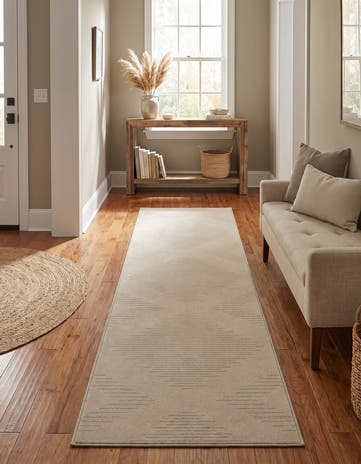 Ivory Contour Runner Rug