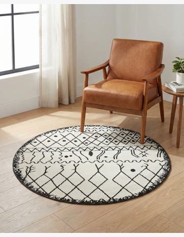Beige Titania Round Rug