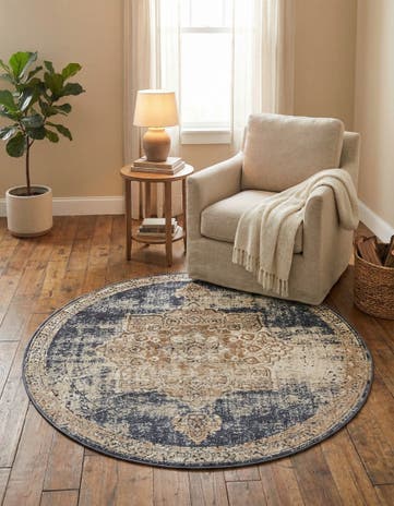 4' x 4' Eliza Round Rug