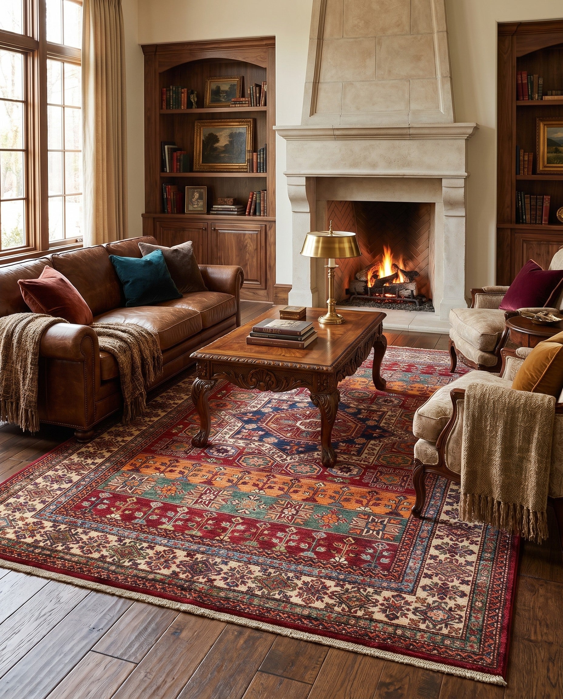 5' 10 x 7' 11 Hand Knotted Kazak Rug