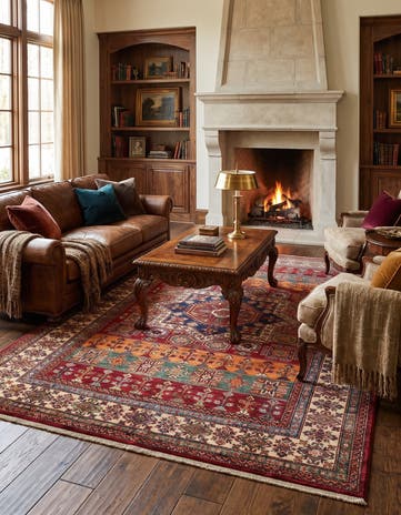 5' 10 x 7' 11 Hand Knotted Kazak Rug