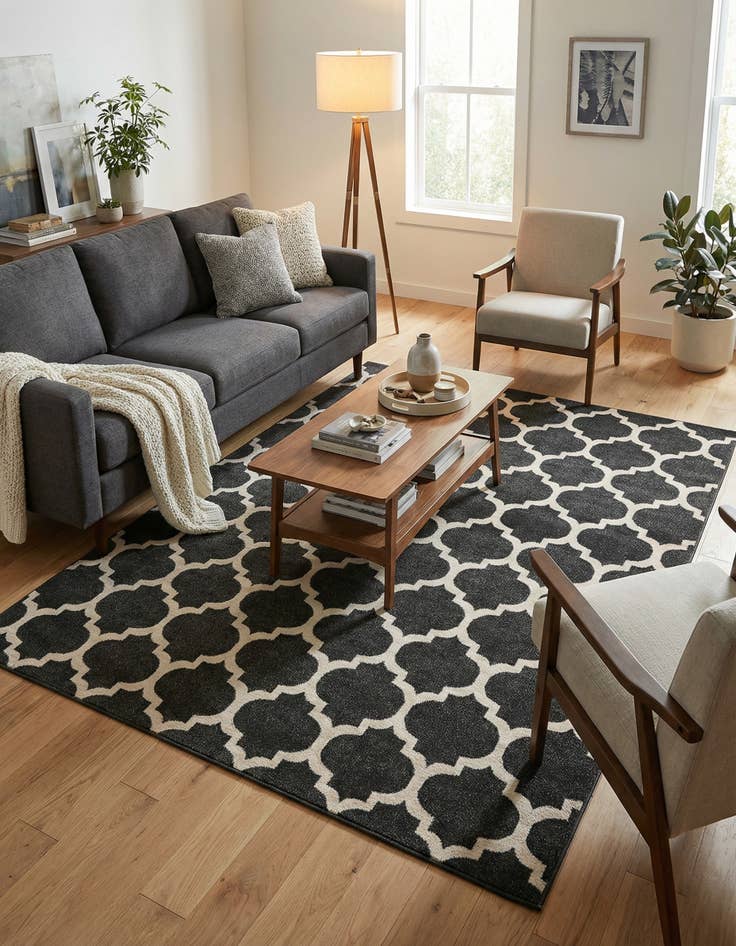 Detail image of 7' 10 x 10' Trellis Rug