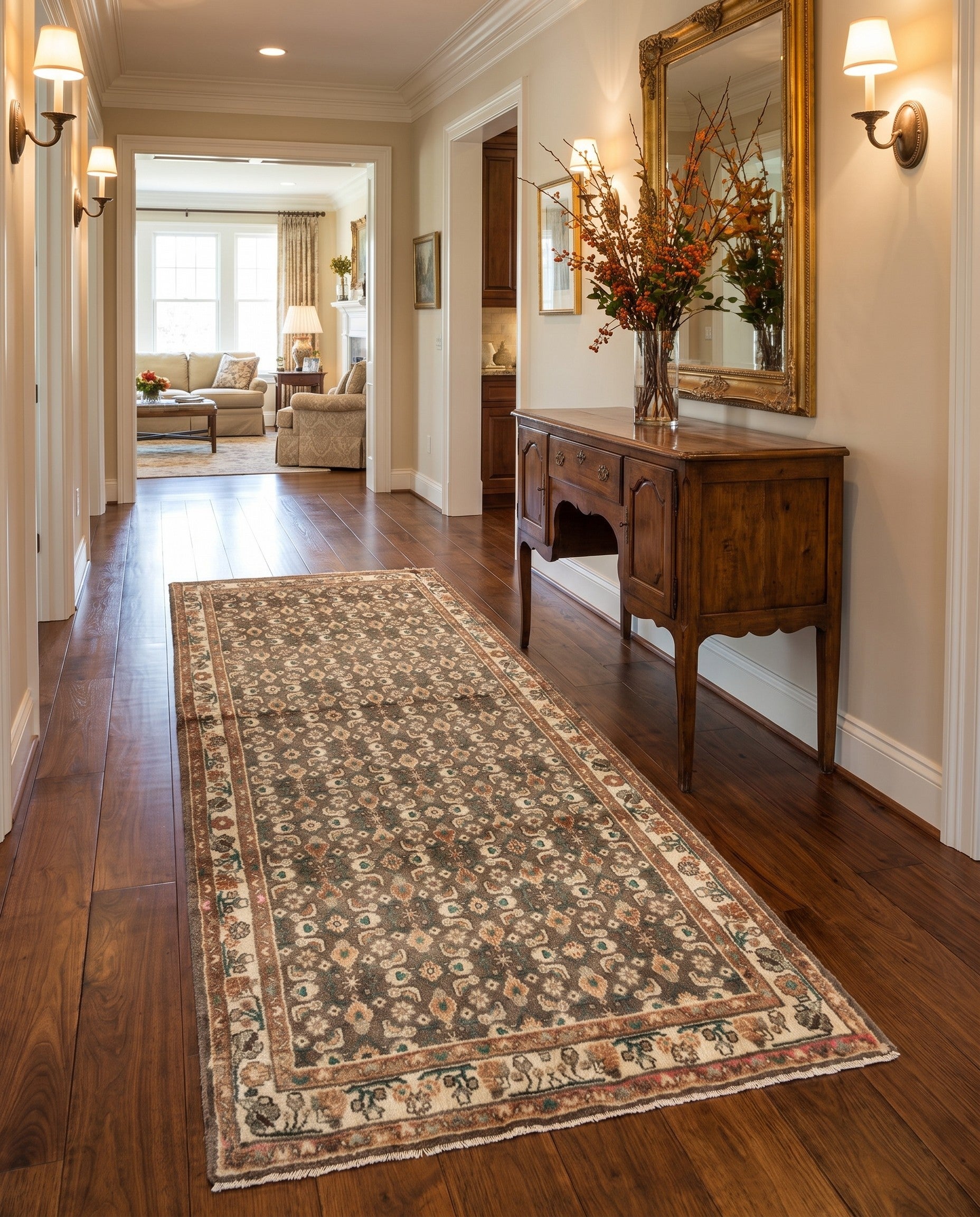 4' 1 x 9' 4 Hamedan Rug