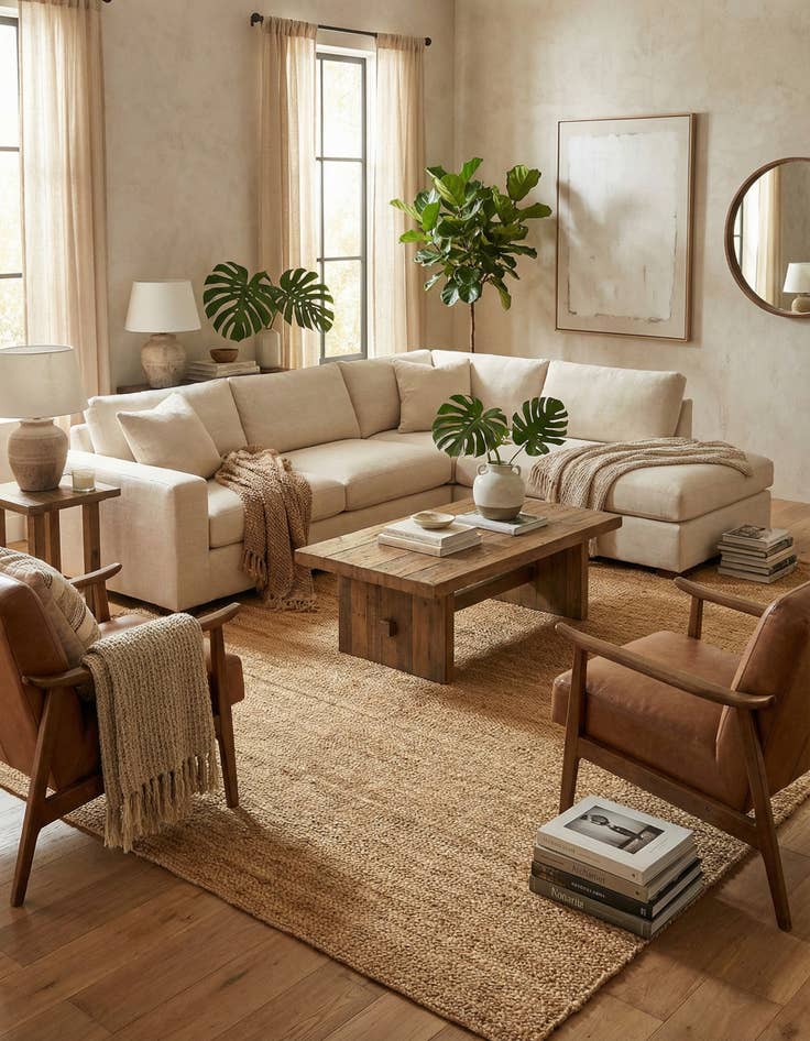 Detail image of 9' x 12' 2  Hand Woven Chunky Jute Rug