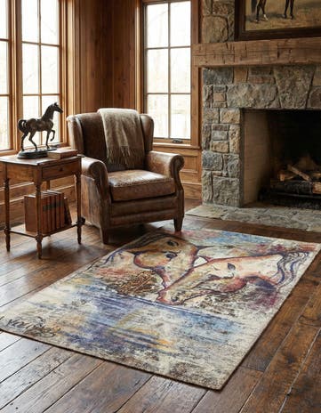 3' 2 x 4' 7 Hand Knotted Ultra Vintage Persian Wool Rug