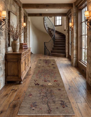 2' 9 x 10' 3 Hand Knotted Ariana Ziegler Runner Rug