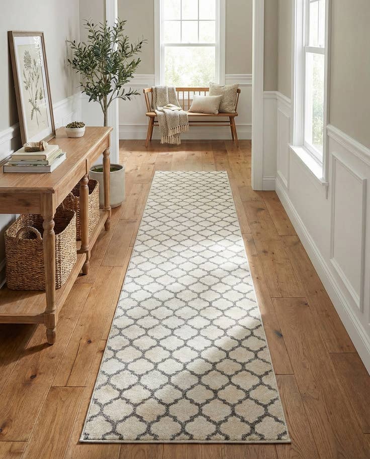 Detail image of 2' 7 x 13' Lattice Runner Rug