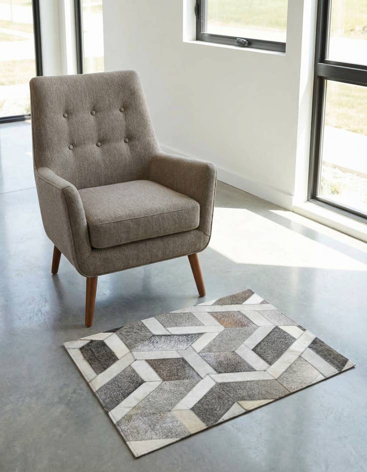 Detail image of 2' x 3' 1 Cowhide Rug