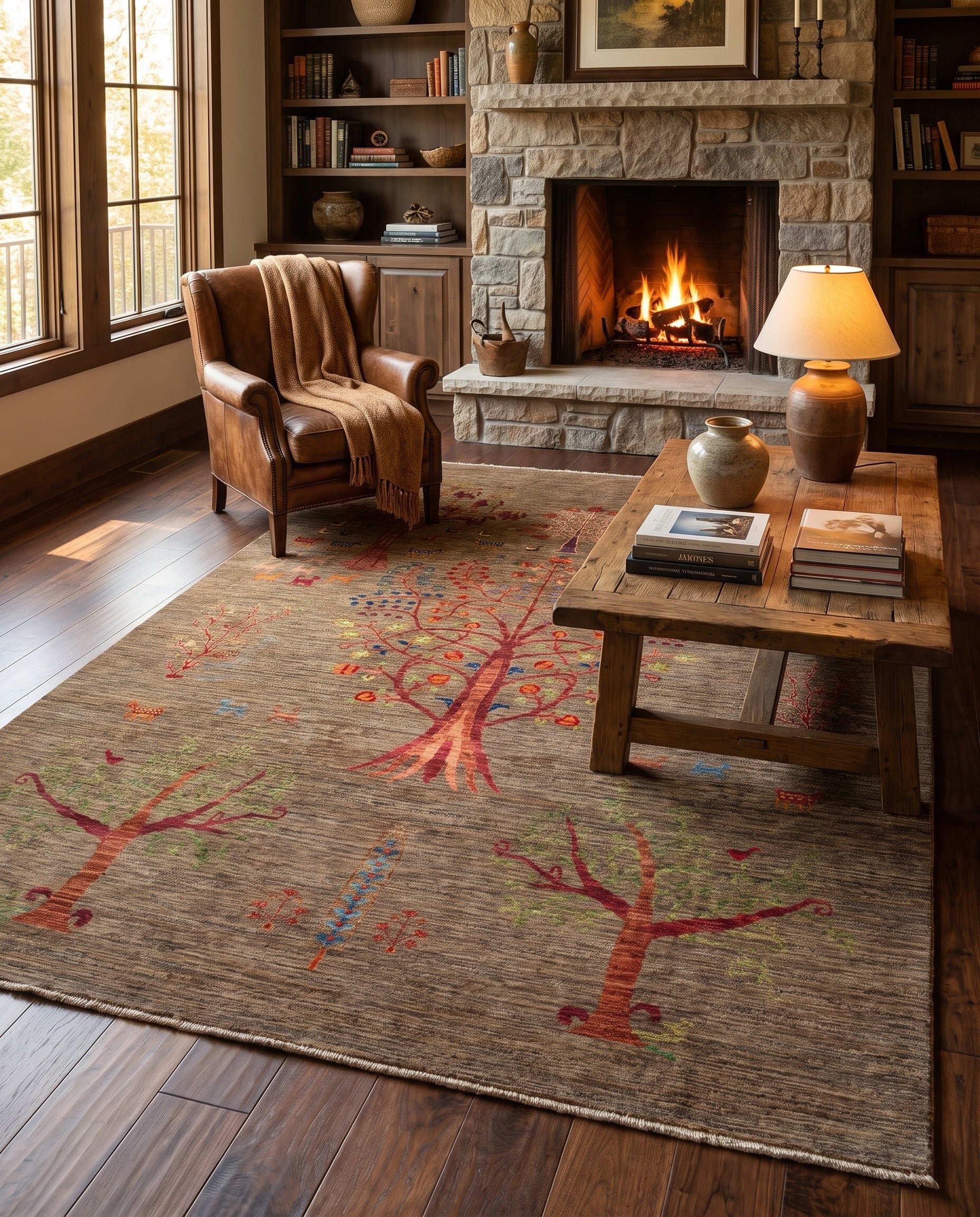 6' 7 x 9' 6 Hand Knotted Ariana Ziegler Rug