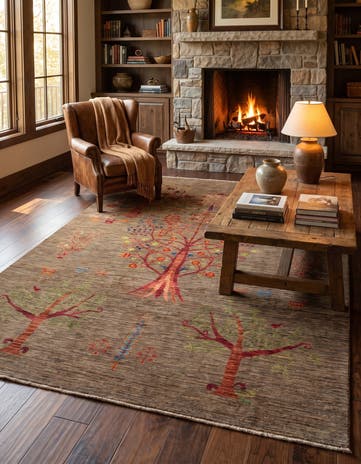 6' 7 x 9' 6 Hand Knotted Ariana Ziegler Rug