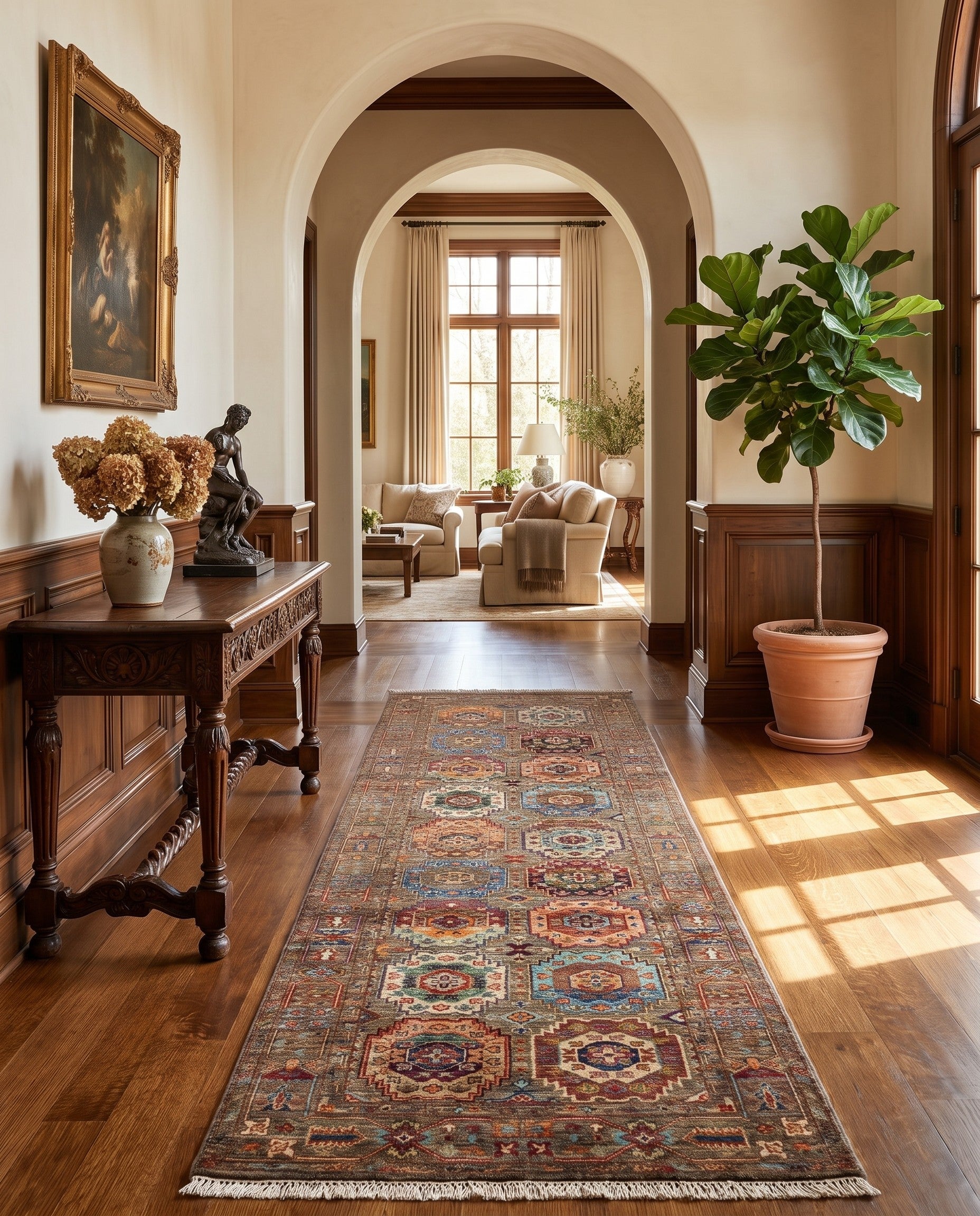 2' 8 x 9' 10 Hand Knotted Ariana Ziegler Runner Rug