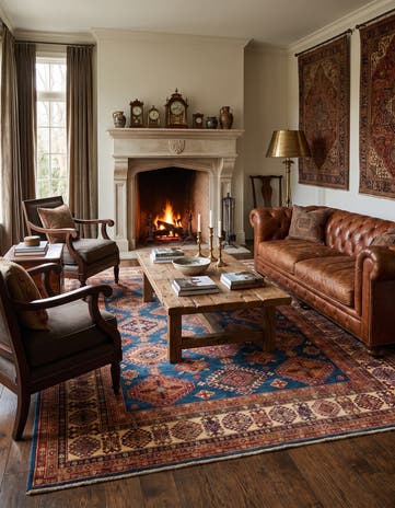 8' 2 x 9' 8 Hand Knotted Kazak Rug