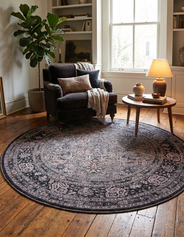 7' 10 x 7' 10 Yara Round Rug