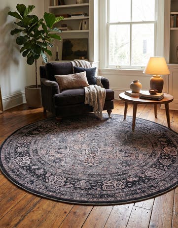 7' 10 x 7' 10 Yara Round Rug