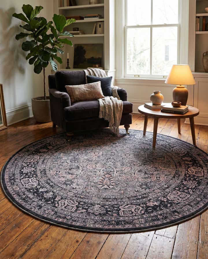 7' 10 x 7' 10 Yara Round Rug